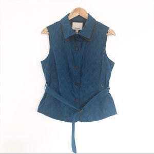 Faconnable Belted Quilted Vest